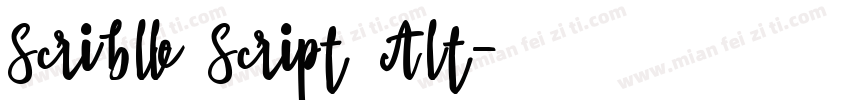 Scriblle Script Alt字体转换